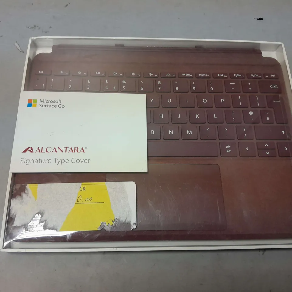 MICROSOFT SURFACE GO ALCANTARA SIGNATURE TYPE COVER - RED