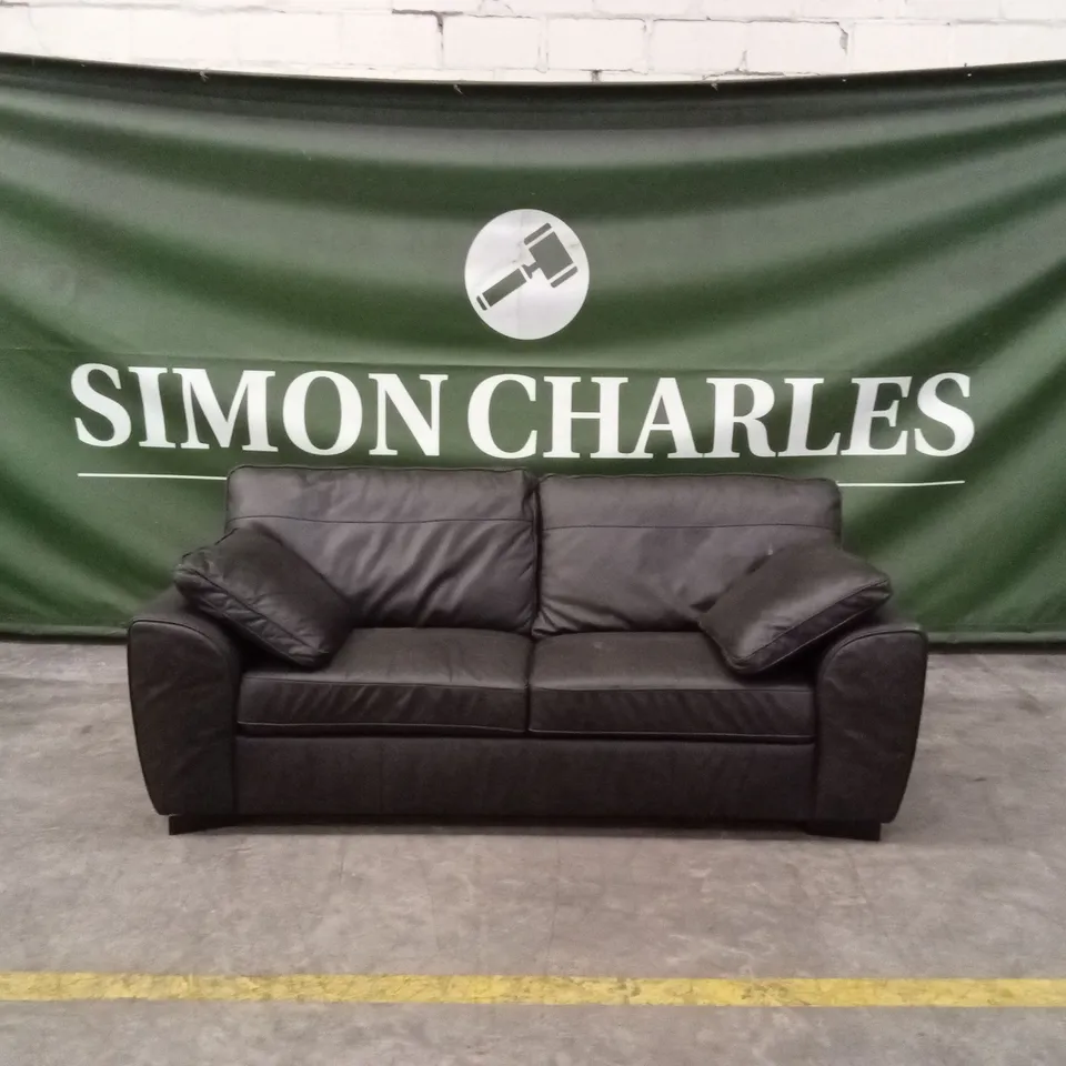 SONA ITALIAN LEATHER 3 SEATER SOFA RRP £1249