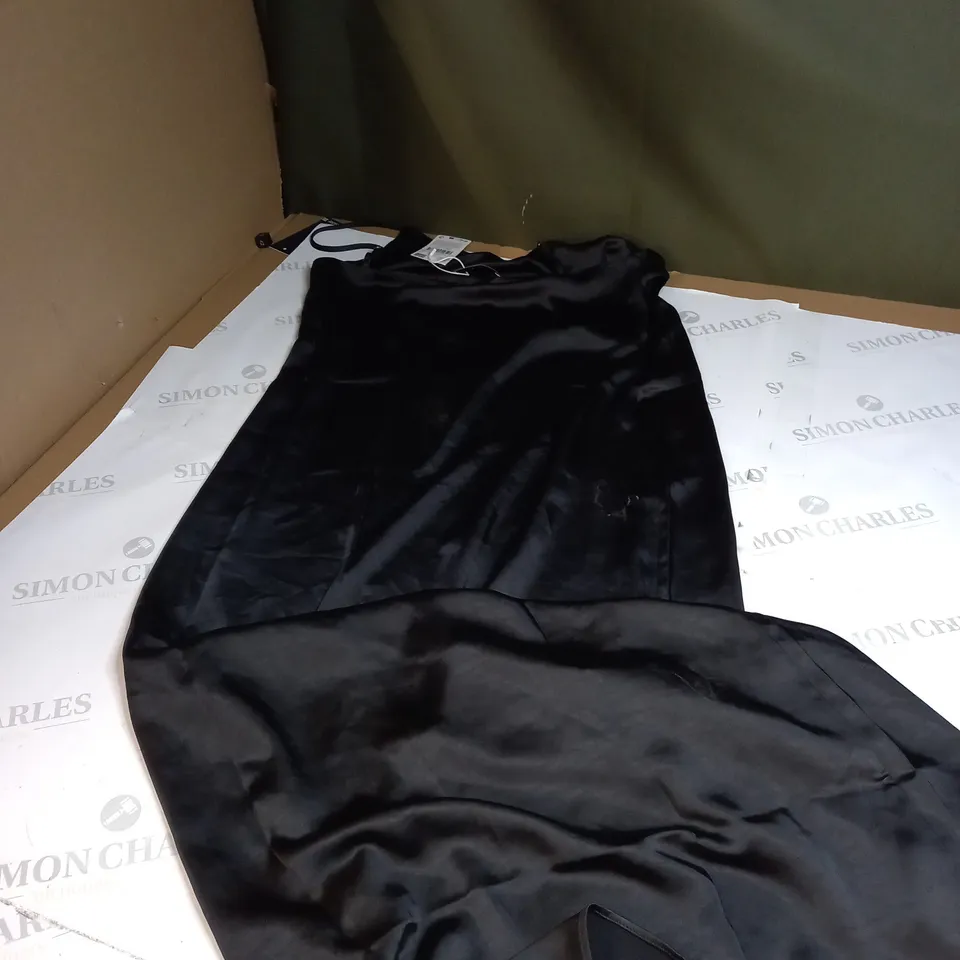 MNG BLACK SLIK DRESS SIZE M 