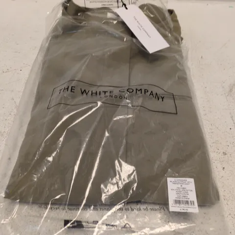 THE WHITE COMPANY RELAXED JUMPSUIT WITH DRAWSTRING WAIST – MIST GREEN, SIZE M