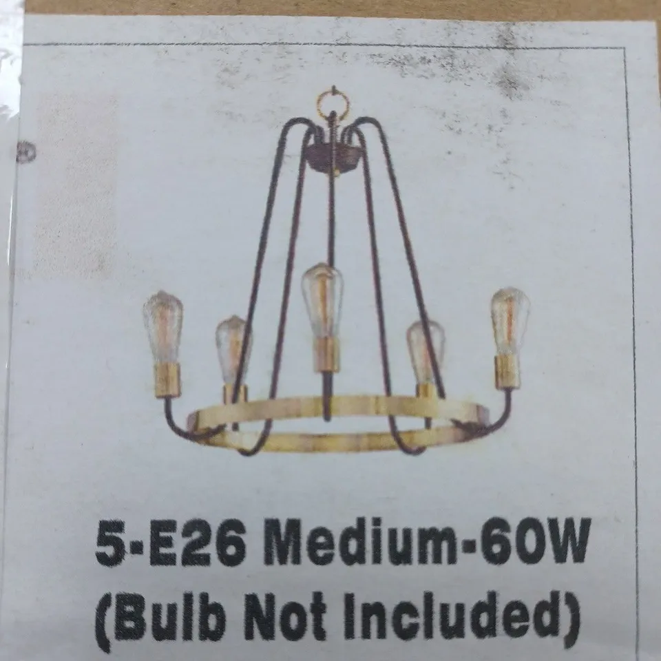 BOXED MAXIM LIGHTING HAVEN 5 LIGHT CEILING CHANDELIER CANDLE STYLE OIL RUBBED BRONZE & GOLD