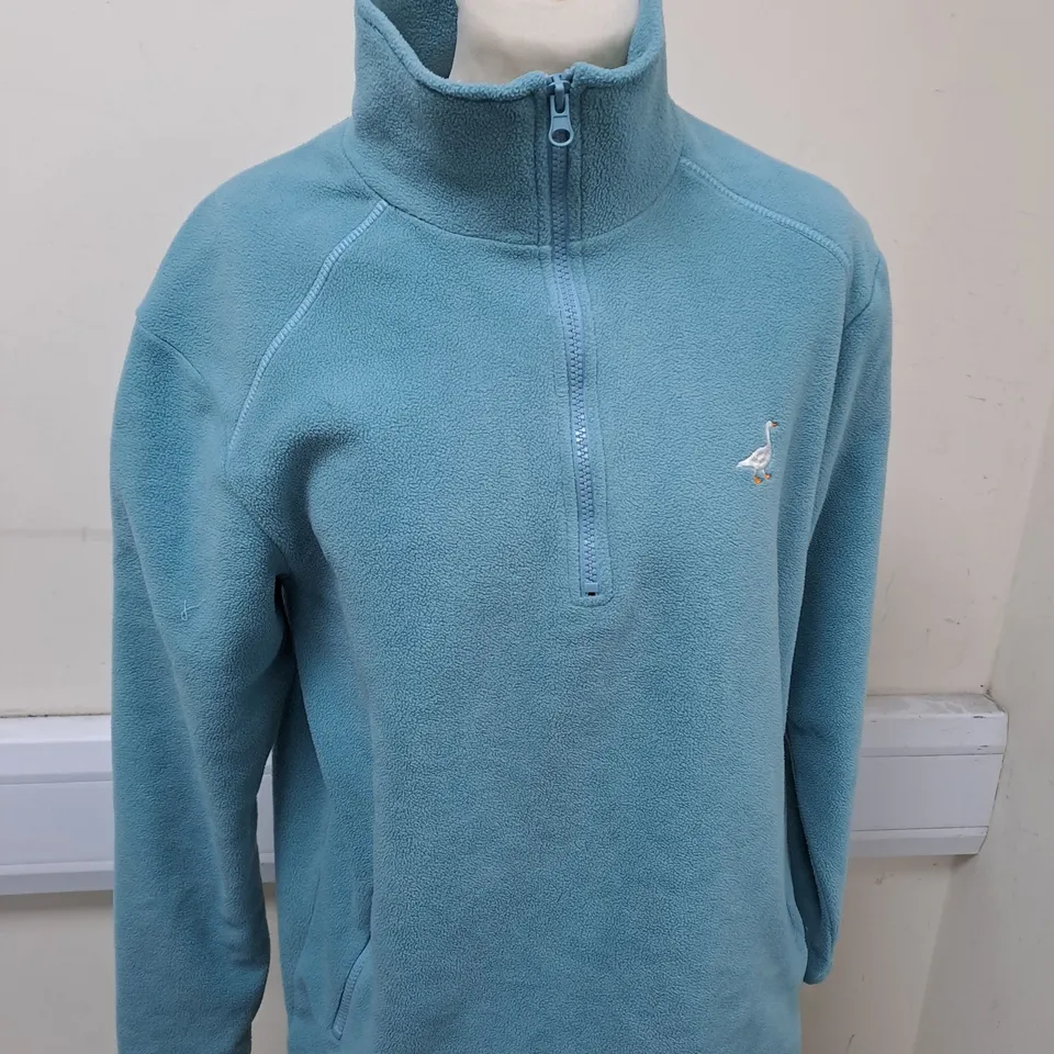 G&G LIGHT BLUE FLEECE JACKET SIZE S 