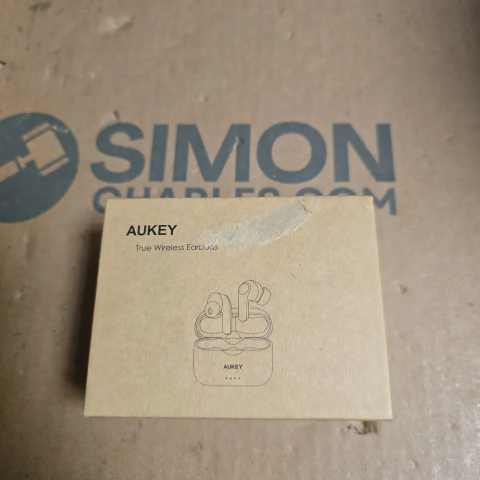 AUKEY TRUE WIRELESS EARBUDS WITH CHARGING CASE – BLACK