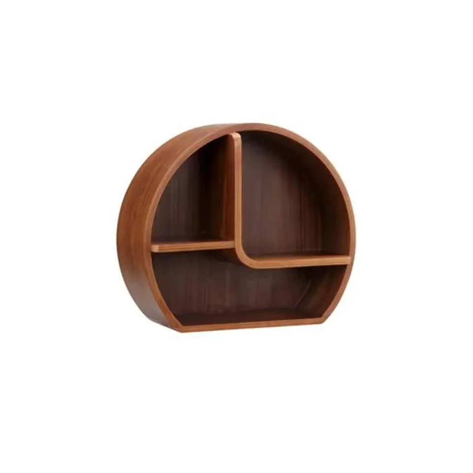 BOXED JUAL SAN FRANCISCO WALL SHELF WALN