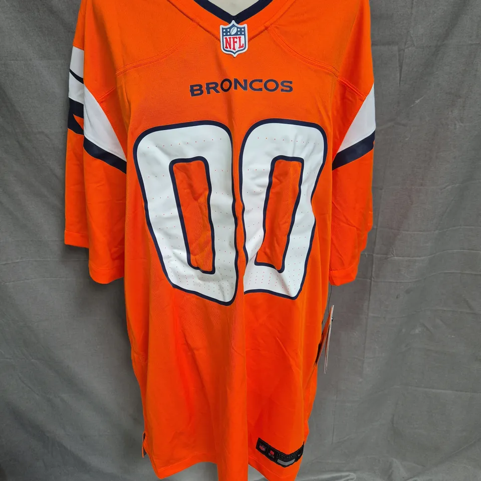 NIKE NFL BRONCOS ORANGE JERSEY - XL