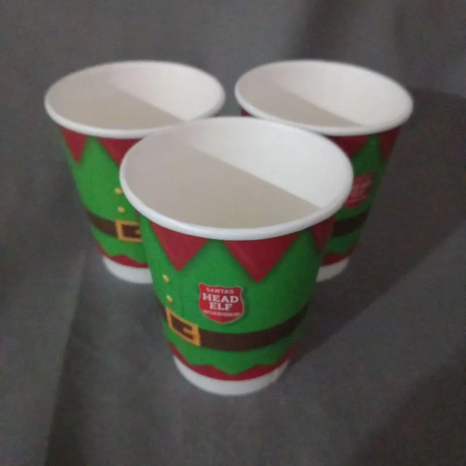 APPROXIMATELY 500 'HEAD ELF' PAPER CUPS