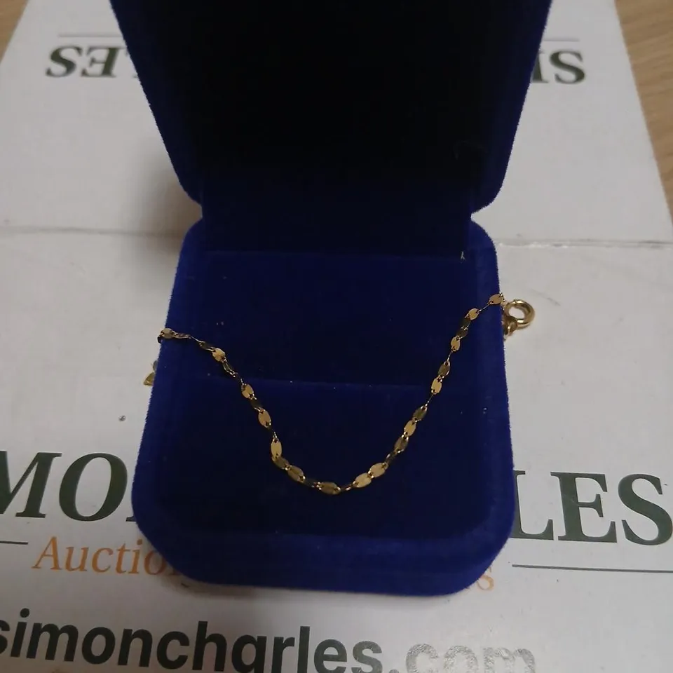 GOLD 9CT ITALIAN GOLD GRADUATED PETAL NECKLACE 0.85G 