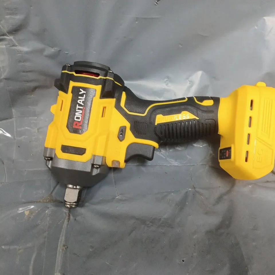 RONTALY CORDLESS BRUSHLESS IMPACT WRENCH DRILL IN YELLOW