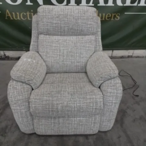DESIGNER G PLAN MADE KINGSBURY SHORE OATMEAL FABRIC ELECTRIC RECLINING ARMCHAIR