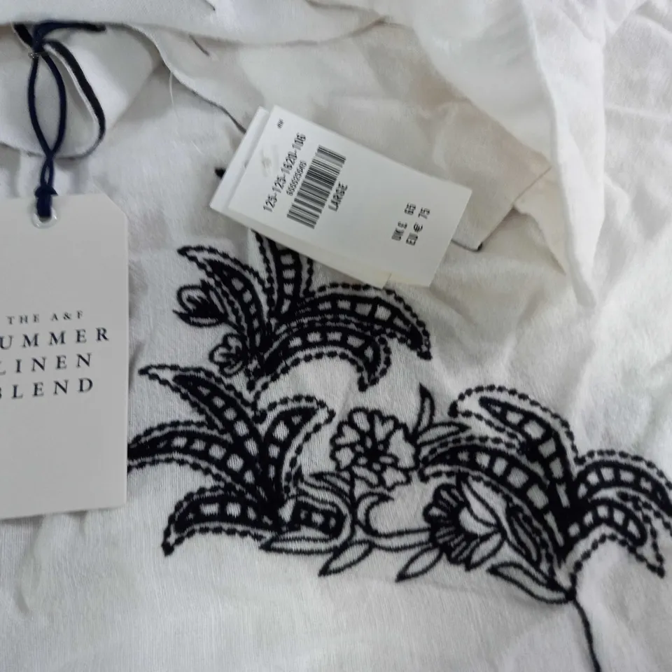 ABERCROMBIE & FITCH SUMMER LINEN BLEND SHIRT - L