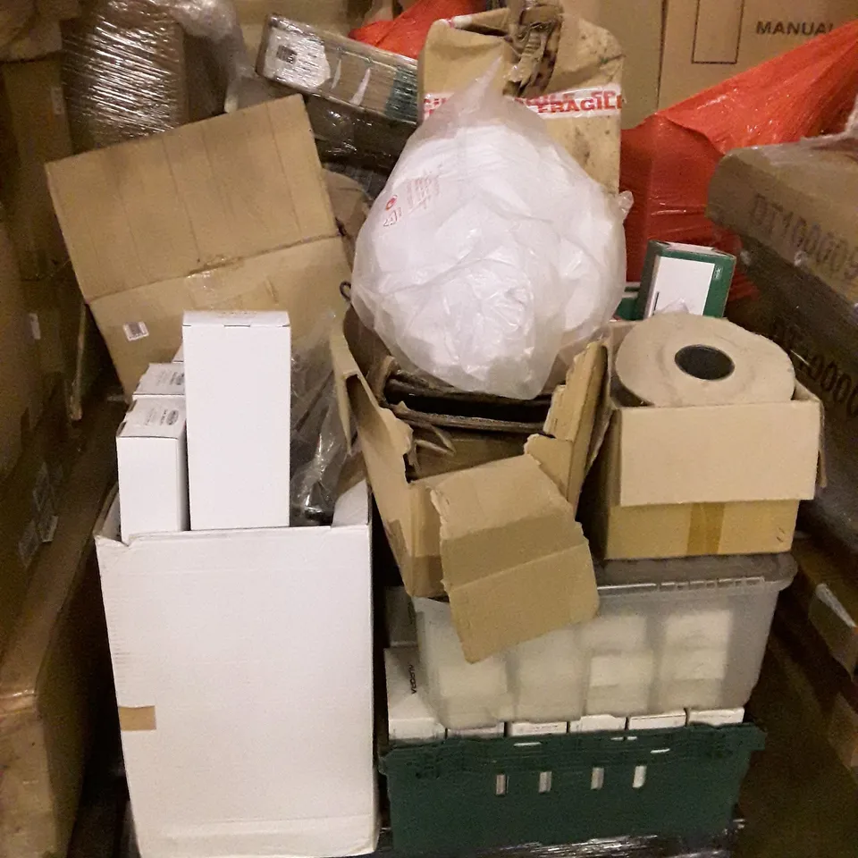 PALLET OF BRAND NEW HOMEWARE STOCK INCLUDING WINDOW MIRROR LIGHT, FIRELIGHT SYSTEM & KITCHEN LIGHTS