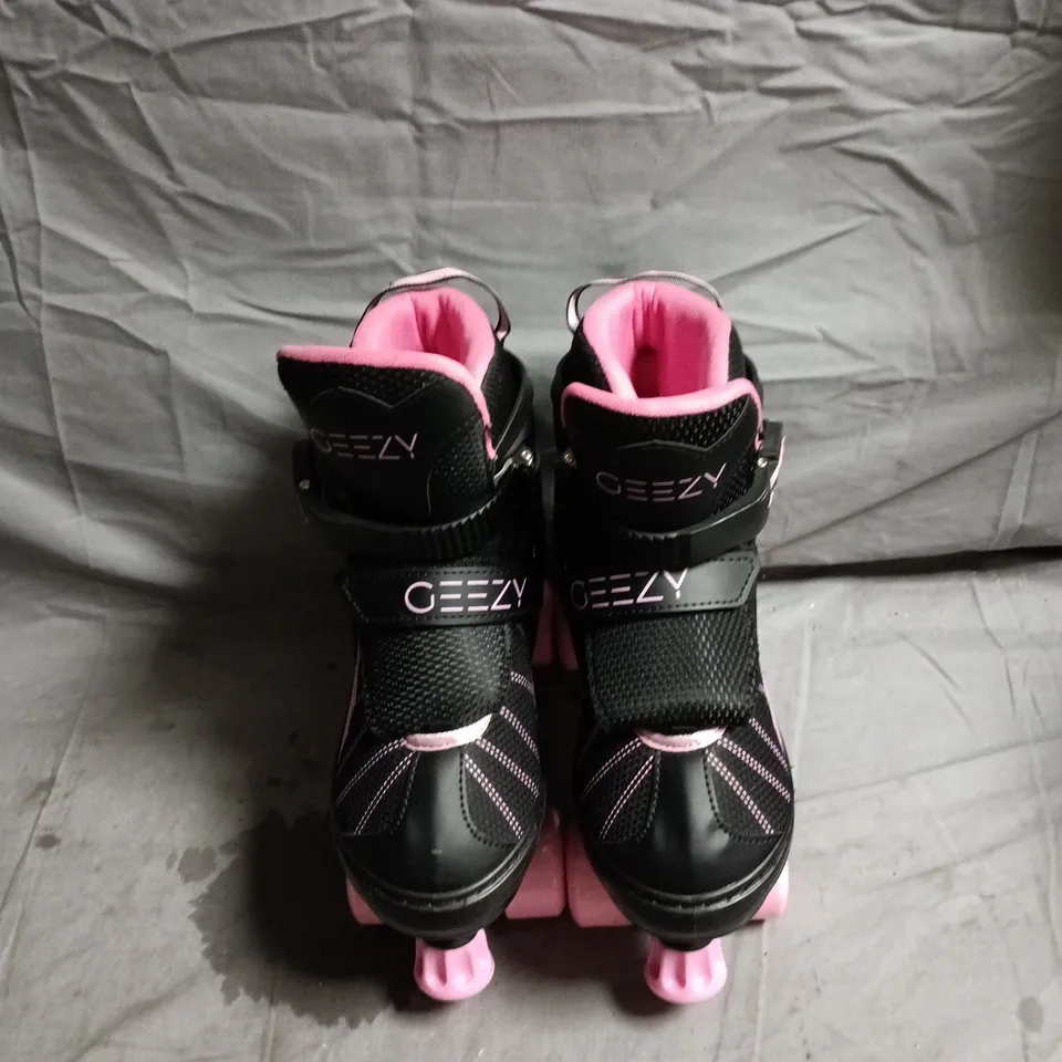 GEEZY KIDS INLINE SKATES – BLACK & PINK SIZE EU 39 - 42, UK 6 - 8