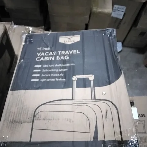 BOXED LUGG 15 INCH VACAY TRAVEL CABIN BAG (READ DESCRIPTION)