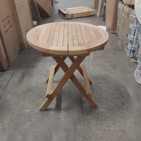BOXED FOLDING SOLID WOOD SMALL TABLE