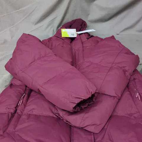 MOUNTAIN WAREHOUSE WOMEN'S BURGUNDY PADDED SNOW JACKET – UK 12 (EU 40, US 8)