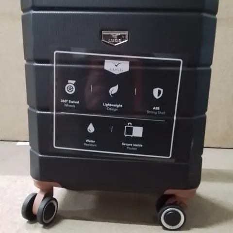 LUGG JETSET CABIN BAG BLACK AND BROWN 