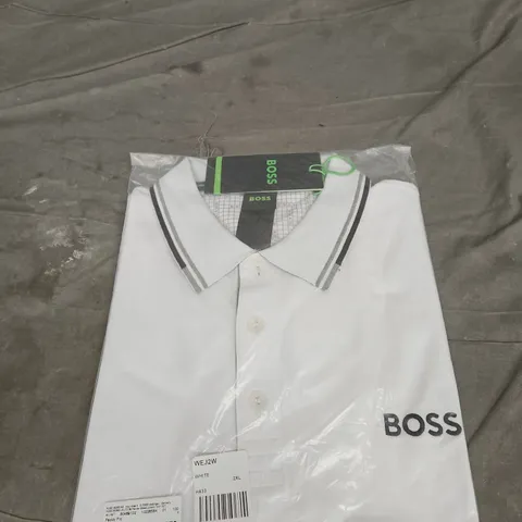 BOSS WHITE POLO SHIRT – UK 2XL
