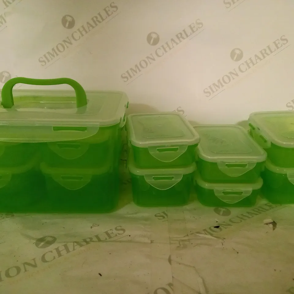 ASSORTED CLICK STORAGE BOXES - LIME