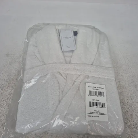 CHRISTY SERENE ROBE WHITE β UK SMALL