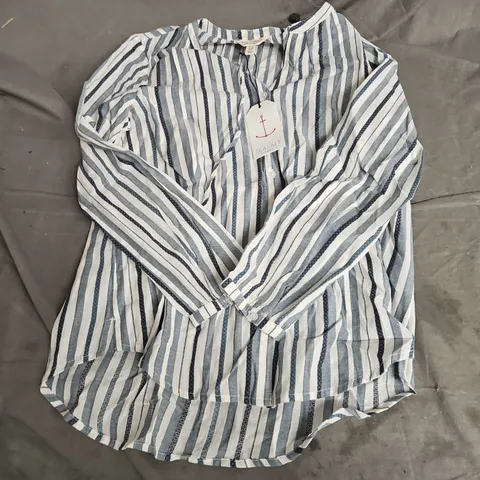 SEASALT CORNWALL EVEN KEEL SHIRT IN BAY BOLETE POOL SIZE 12
