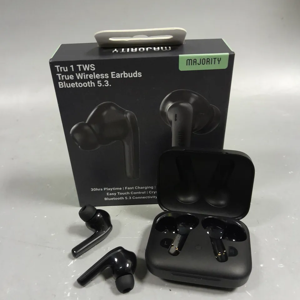BOXED MAJORITY TRU 1 TRUE WIRELESS EARPHONES 