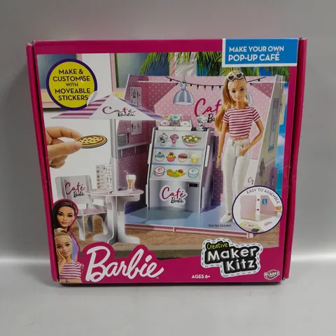 BOXED BARBIE CREATIVE MAKER KITZ POP UP CAFÉ 