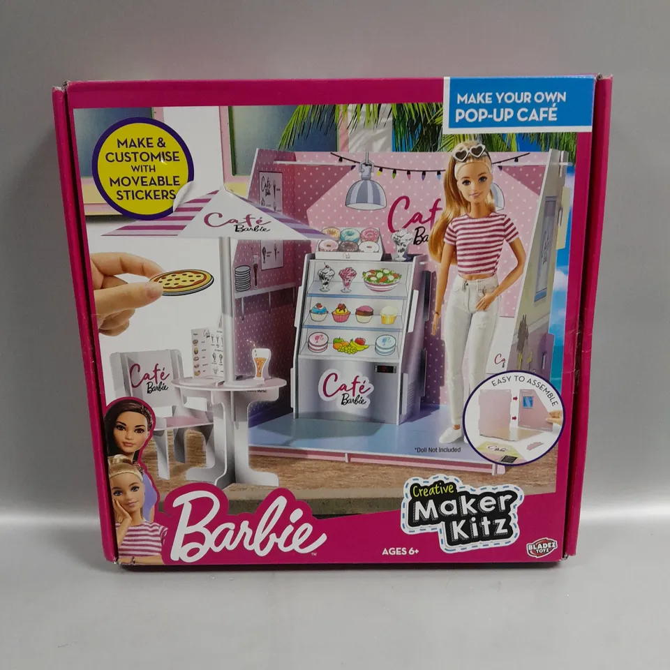 BOXED BARBIE CREATIVE MAKER KITZ POP UP CAFÉ  RRP £16.99