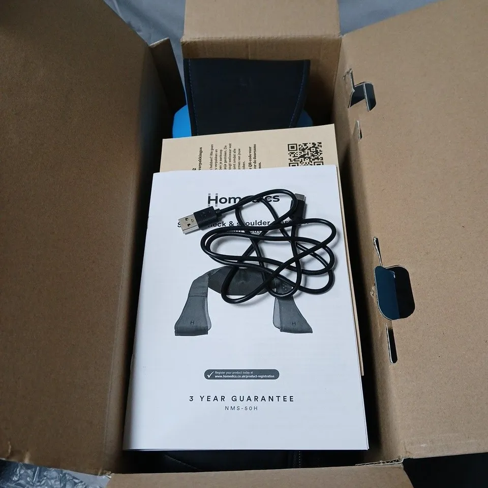 HOMEDICS SHIATSU NECK AND SHOULDER MASSAGER + HEAT BOXED