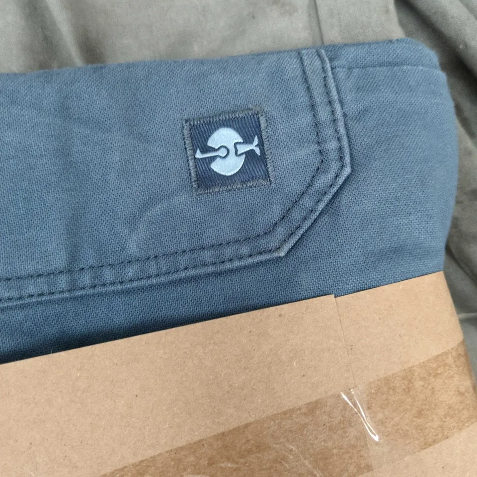 BLUE DENIM TROUSERS WITH PATCH – WOMEN'S 