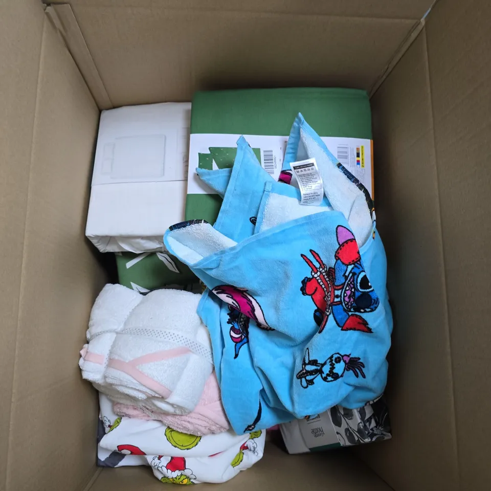 LARGE BOXOF APPROX 10 ASSORTED DUVET SETS AND TOWELS