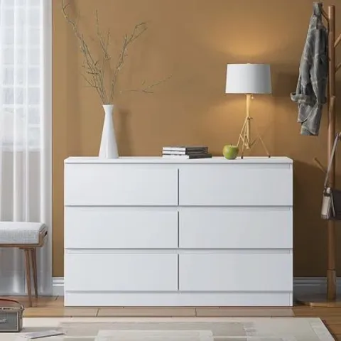 BOXED K120 CHEST OF DRAWERS WITH 6 DRAWERS (2 BOXES)