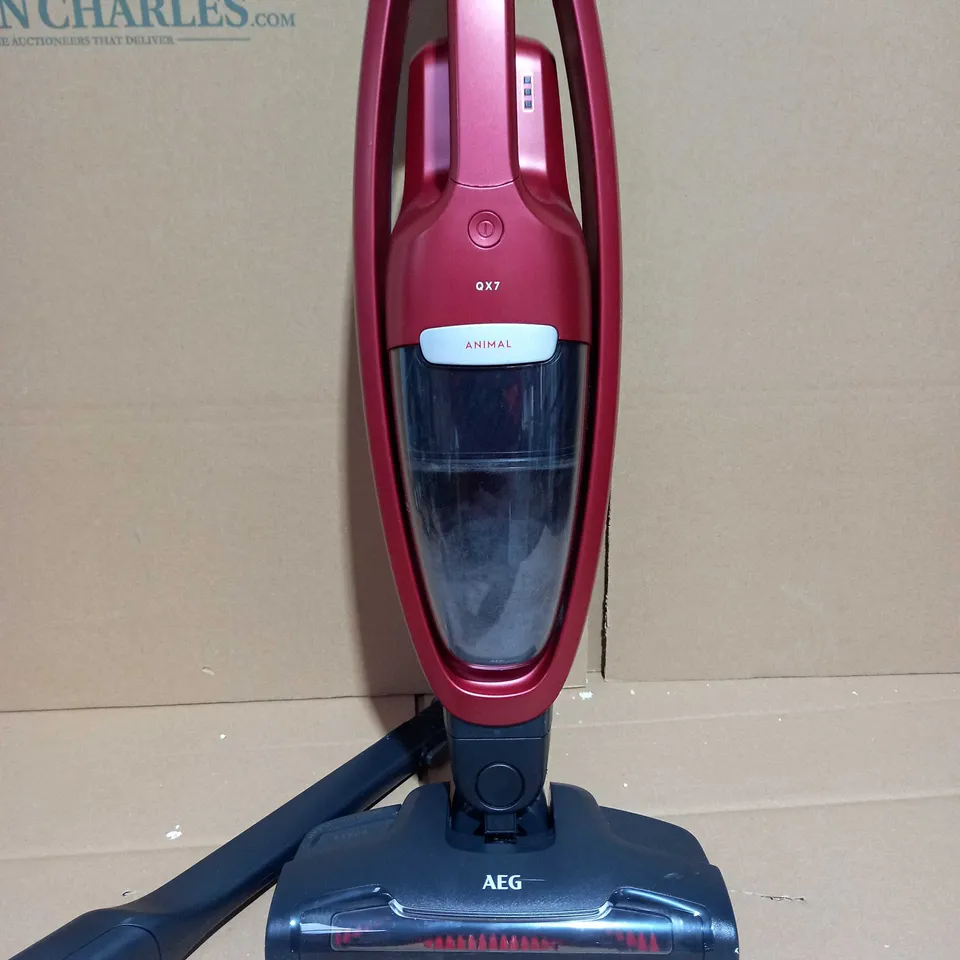 AEG DARK RED UP RIGHT VACUUM CLEANER