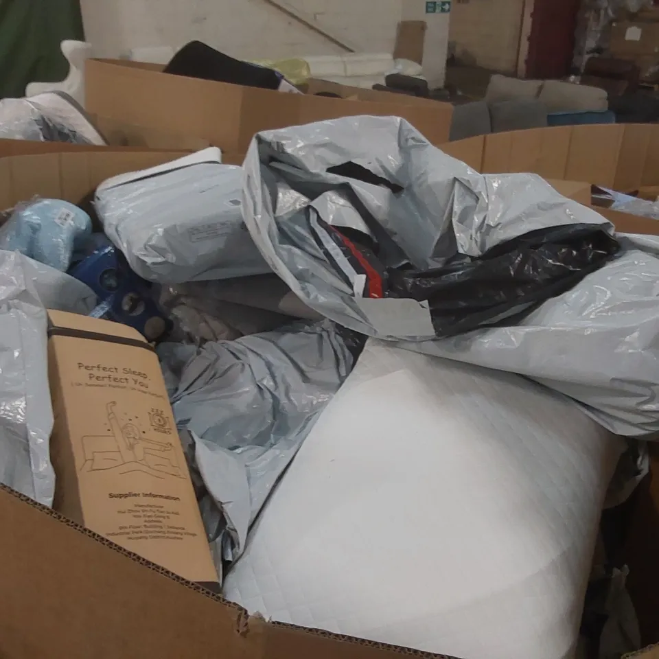 PALLET CONTAINING A VERY LARGE QUANTITY OF ASSORTED PILLOWS AND RELATED BEDDING/COMFORT PRODUCTS ECT