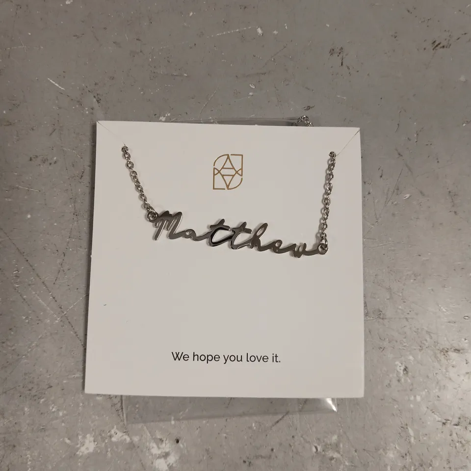 ABBOTT LYON PERSONALISED 'MATTHEW' NECKLACE 