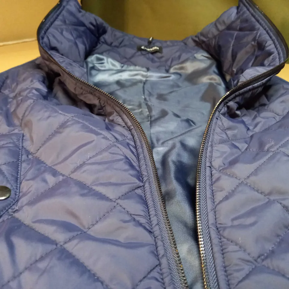 DESIGNER NAVY GUILTED GILET - LARGE