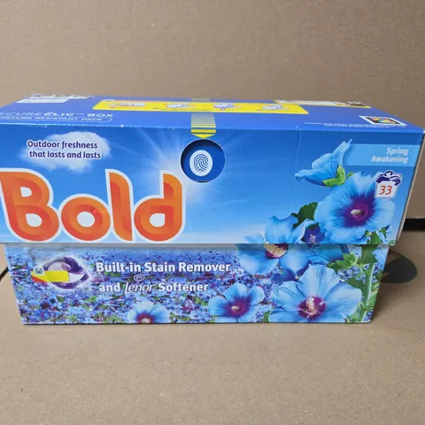 BOLD LAUNDRY DETERGENT BOX - BUILT-IN STAIN REMOVER & LENOR SOFTENER