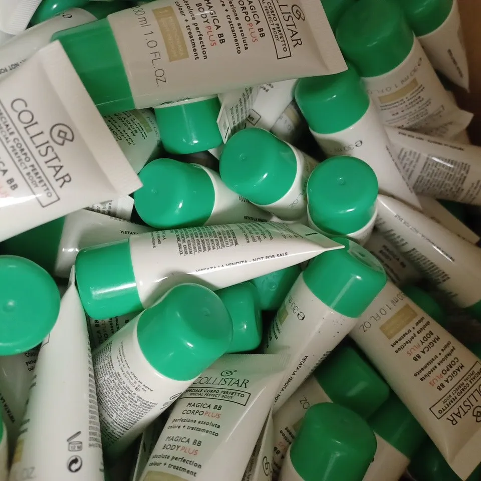 BOX OF APPROX 125 X 30ML COLLISTAR MAGICA BB BODY PLUS COLOUR + TREATMENT #1 LIGHT-MEDIUM 