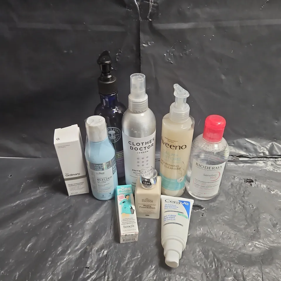 APPROXIMATEY 20 ASSORTED HEALTH AND BEAUTY PRODUCTS TO INCLUDE - BENEFIT POREFESSIONAL FACE PRIMER - CERAVE OIL CONTROL MOISTURISER - AVEENO OAT CLEANSER - ETC