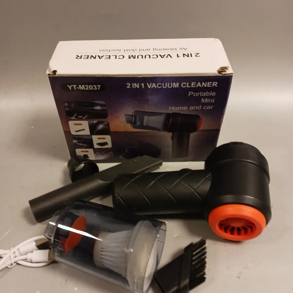 BOXED YT-M2037 2-IN-1 MINI VACUUM CLEANER 