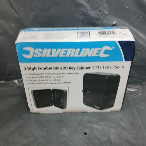 SEALED SILVERLINE 3 DIGITAL COMBINATION 20-KEY CABINET 