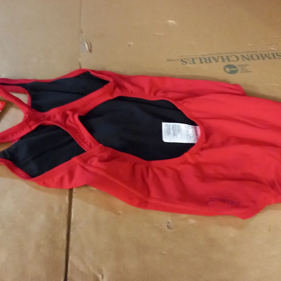 SPEEDO RED ONE PIECE SWIMSUIT - GB 12/34