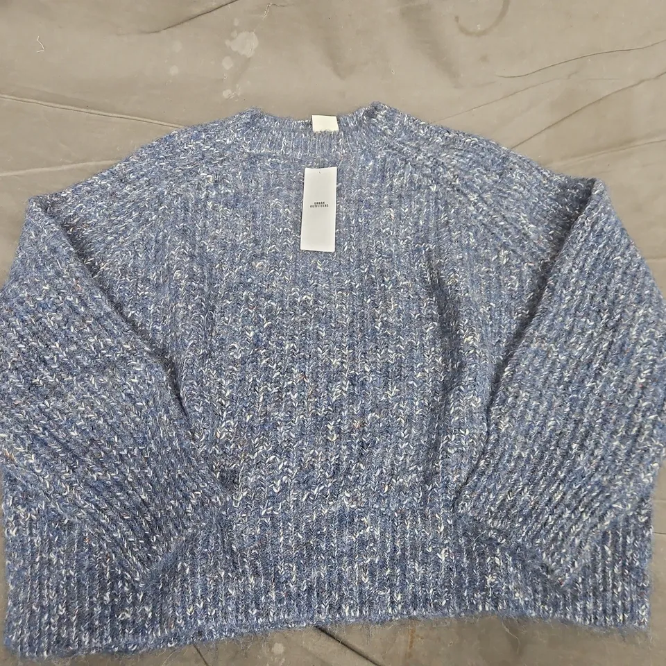URBAN OUTFITTERS BLUE KNIT CROP SWEATER – XS
