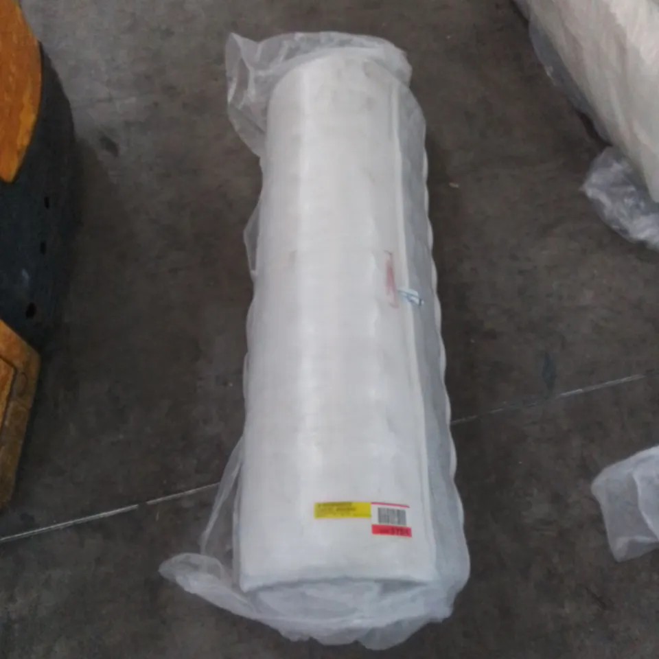 BAGGED 4' SMALL DOUBLE MEMORY FOAM SPRUNG OPEN COIL MATTRESS 