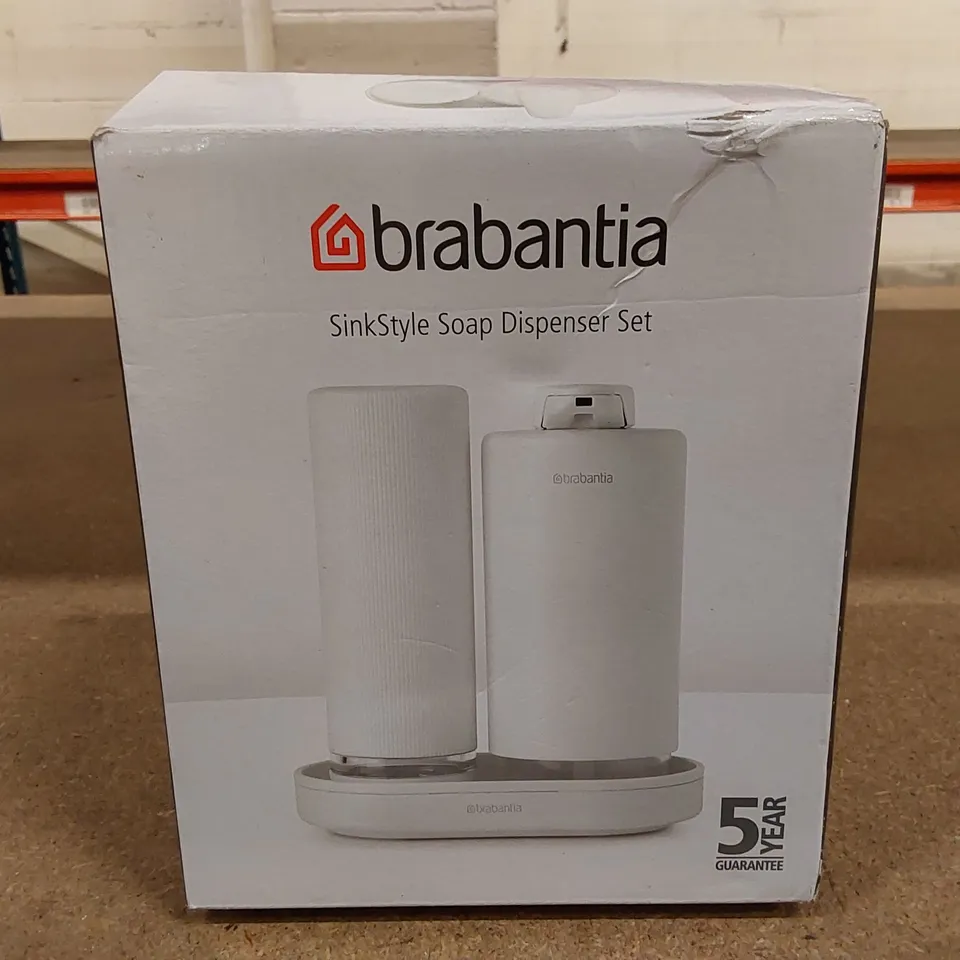 BOXED BRABANTIA  2 PIECE SINKSTYLE SOAP DISPENSER SET - 200ML