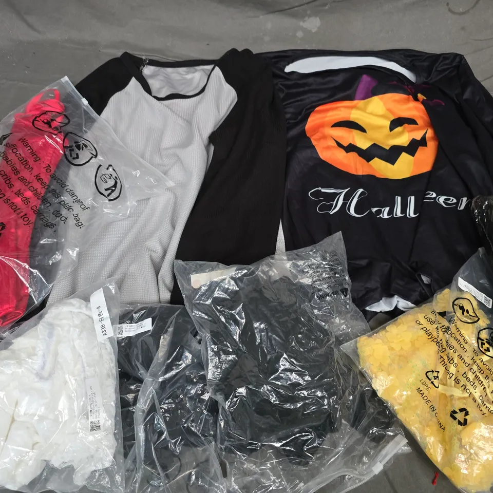 APPROXIMATELY 35 ASSORTED CLOTHING ITEMS IN VARIOUS SIZES, STYLES & COLOURS TO INCLUDE TOPS, JOGGERS, SHIRT, ETC - COLLECTION ONLY