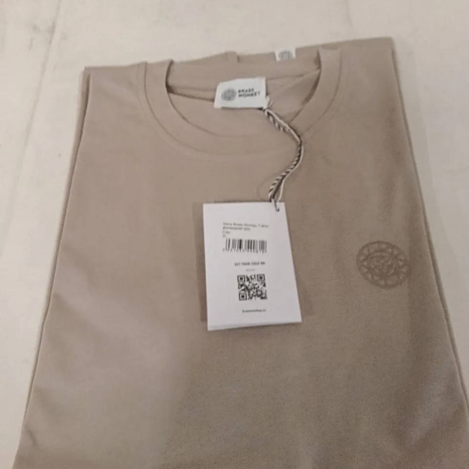 BOX OF BRASS MONKEY T-SHIRTS - CLAY SIZE XL APPROXIMATELY 15