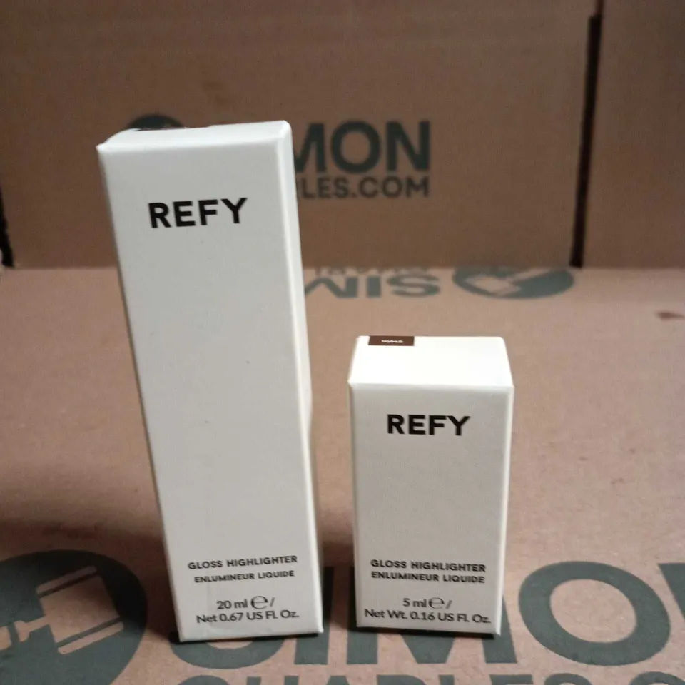 REFY GLOSS HIGHLIGHTER LIQUID – 20ML & 5ML (BOXED)