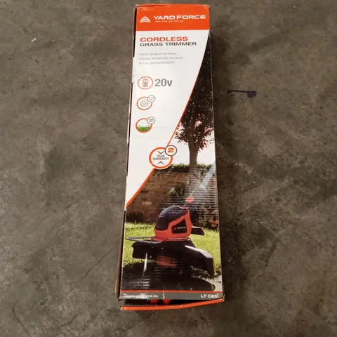 BOXED YARDFORCE CORDLESS GRASS TRIMMER