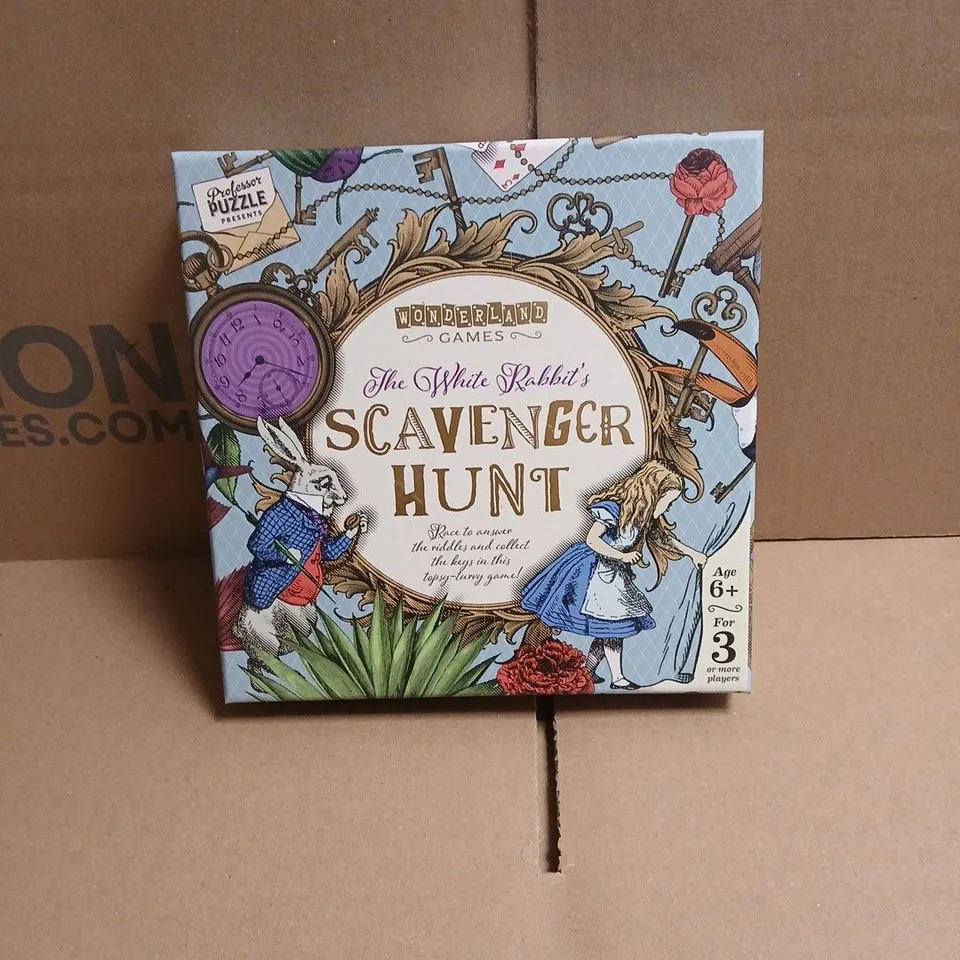 WONDERLAND GAMES THE WHITE RABBIT'S SCAVENGER HUNT 6+