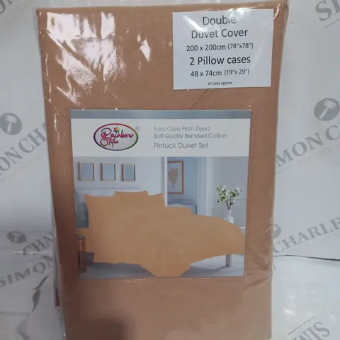 DOUBLE DUVET COVERS - LATTE SIZE 200X200